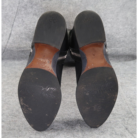 Donald Pliner Shoes Womens 6 Nova Boots Knee High Tall Double Zip Fashion Black - Picture 11 of 16